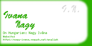 ivana nagy business card